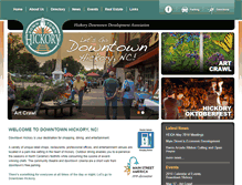 Tablet Screenshot of downtownhickory.com